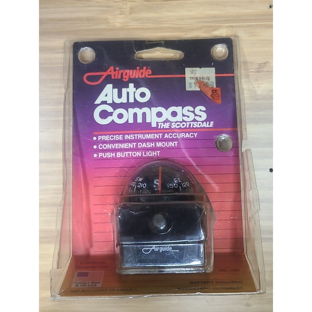 Vintage Auto compass scottsdale  AIRGUIDE Made In USA New Old Stock